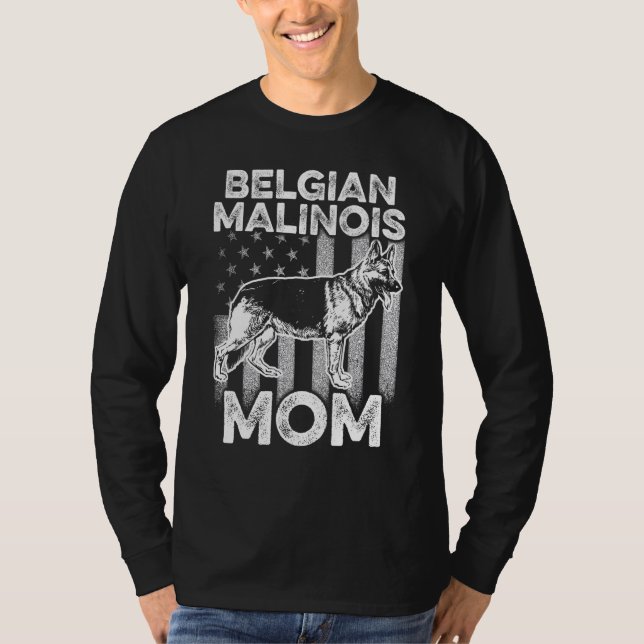 K9 Referat Belgische Malinois Pd Polizeiausbilder T-Shirt (Vorderseite)