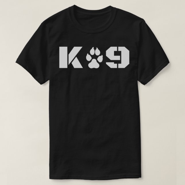 K9 Referentin Canine K9 Unit Police Dow Handler T T-Shirt (Design vorne)