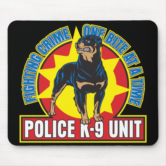K9 Rottweiler Biss Mousepad (Vorne)