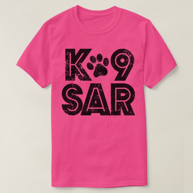 K9 SAR für Such- und Rettungsdienste (6) T-Shirt (Design vorne)