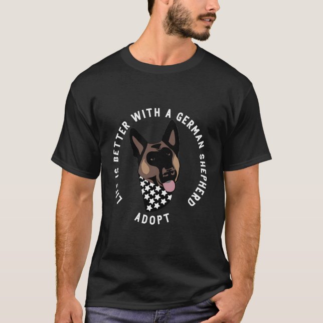 K9 Services German Shepherd Rescue T-Shirt (Vorderseite)