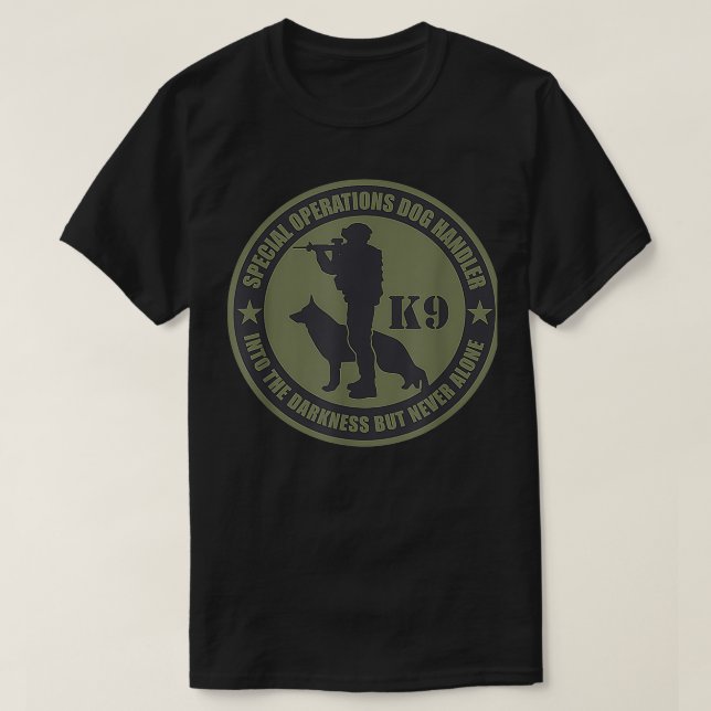 K9 Spezialbetrieb Hundehalter T-Shirt (Design vorne)