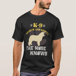 K9-Such- und Rettungshundeteam Border Collie Track T-Shirt
