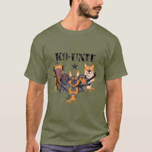 K9 T - Shirt der Polizeihundeeinheit