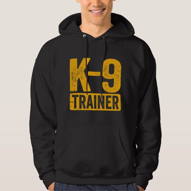 K9-Trainer Polizeihund Führer Ausbildung Hoodie (Vorderseite)