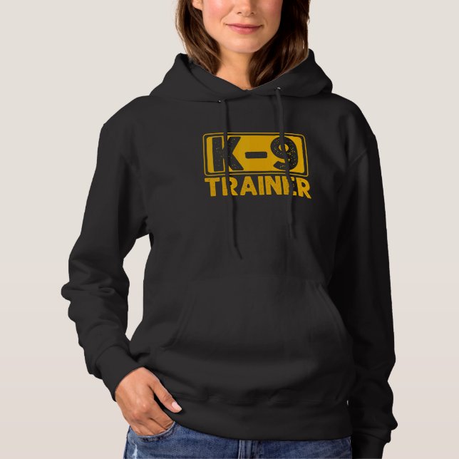 K9 Trainer Polizeitrainer Hoodie (Vorderseite)