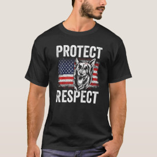 K 9 Deutscher Schäferhund Polizeihund Gesetzeshüte T-Shirt