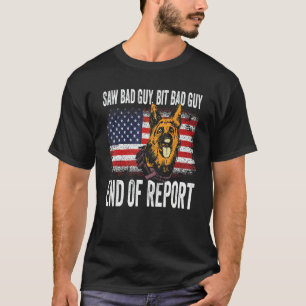 K 9 Deutscher Schäferhund Polizeihund Rechtshilfe T-Shirt
