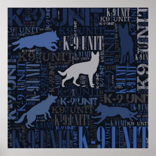 K-9 Einheit - Polizei-Hundeeinheit Poster