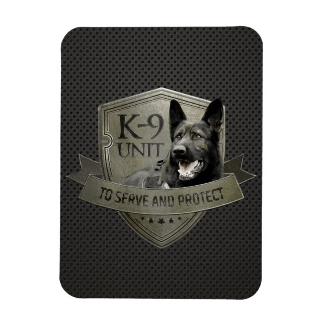 K-9-Einheit - Polizeihundeeinheit - Deutscher Schä Magnet (Vertikal)