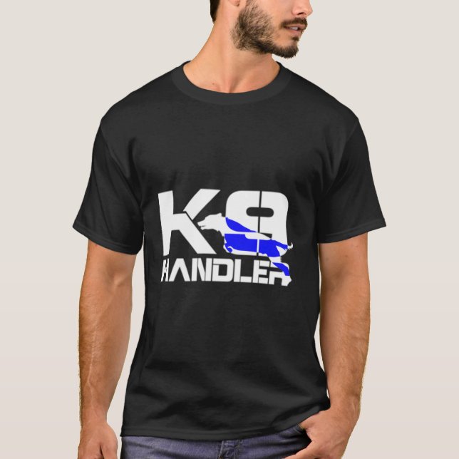 K-9 Handler Police Sheriff Polizisten Law Enforcut T-Shirt (Vorderseite)