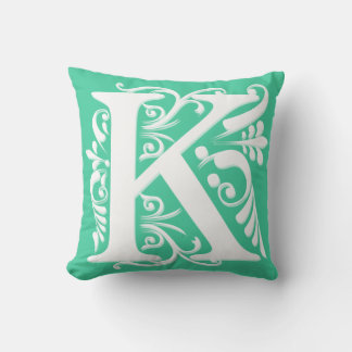 K Anfangsbuchstabe Monogramm - Kissen