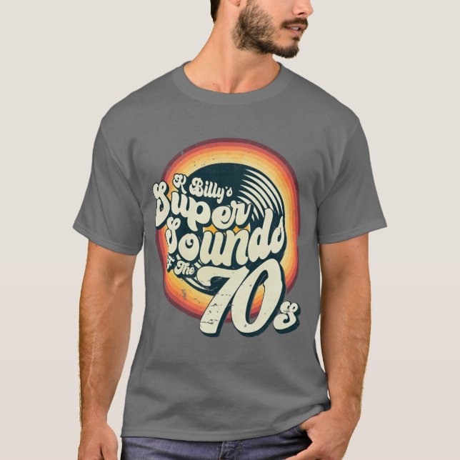K Billys Super Sounds of the 70s gift T-Shirt (Vorderseite)