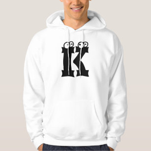 K, Brief mit Augenbrauen Hoodie