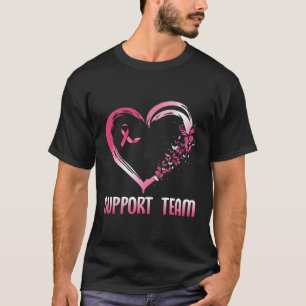 K Butterfly He support Team Breast Cancenes Awaren T-Shirt