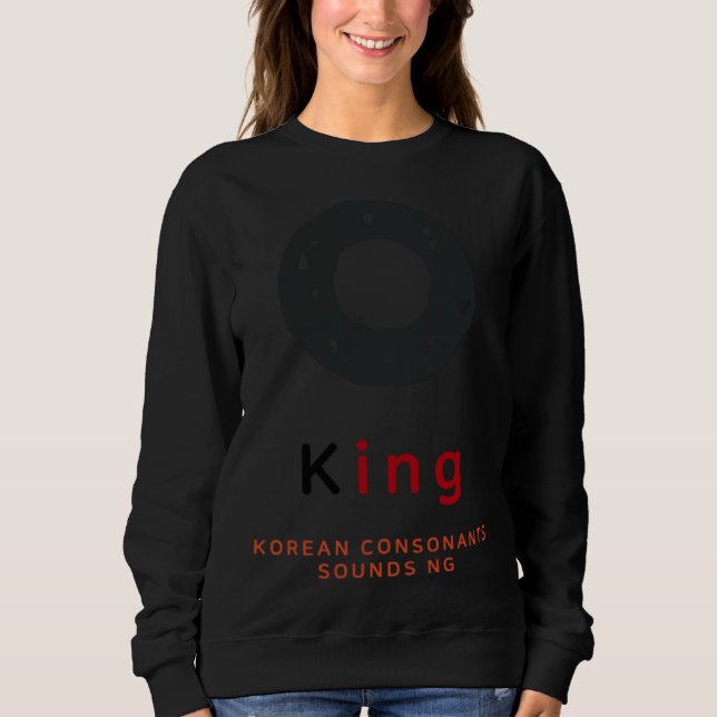 K culture Korean alphabet Hangul Consonant   14 Sweatshirt (Vorderseite)