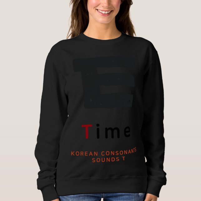 K culture Korean alphabet Hangul Consonant   8 Sweatshirt (Vorderseite)