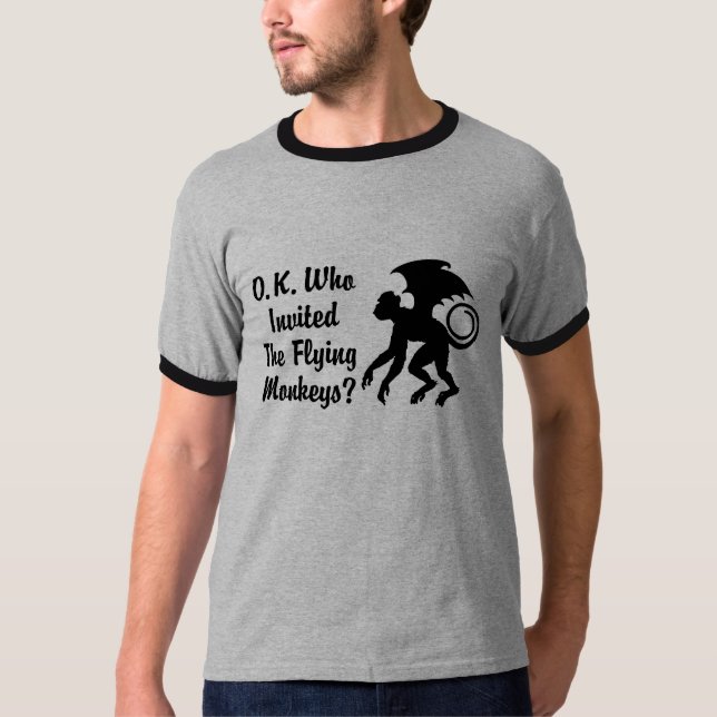 k., der die fliegenden Affen eingeladen hat T-Shirt (Vorderseite)