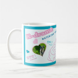 K drama 3 Foto Collage koreanische Typografie Kaffeetasse