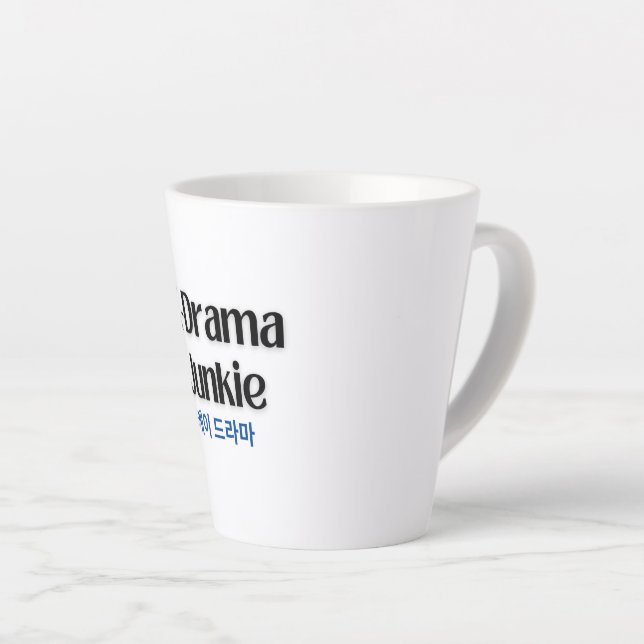 K Drama Junkie Latte Tasse (Rechte Ecke)