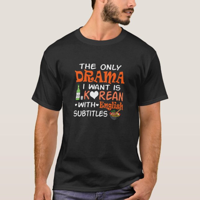 K Drama Koreanisch mit englischen Untertiteln K Po T-Shirt (Vorderseite)