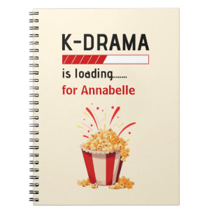 K-Drama lädt individuelles Notizbuch Notizblock