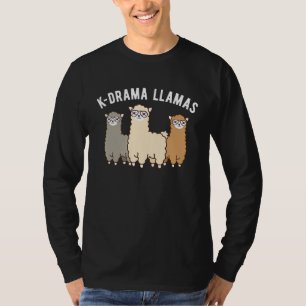 K Drama Llama Südkoreanische Dramatische Krippenhe T-Shirt