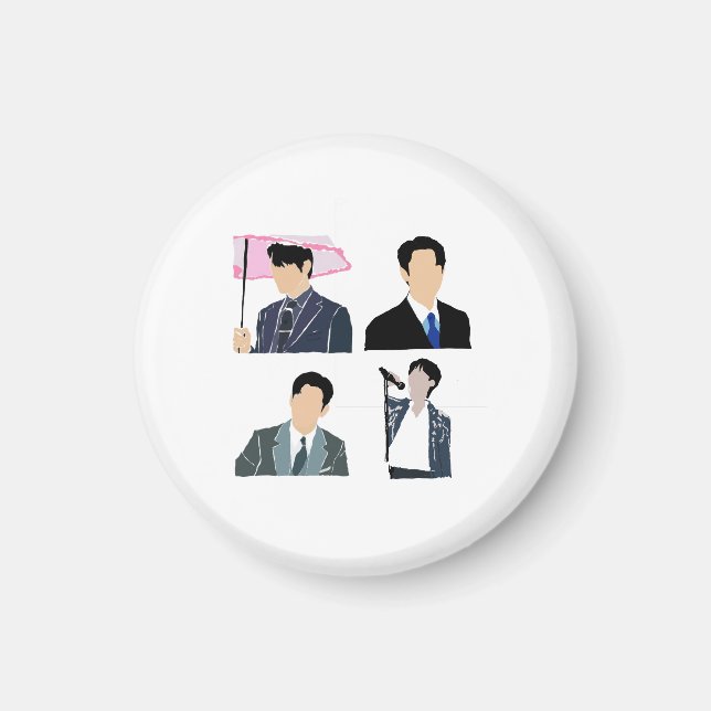 K-Drama Male Leads Magnet (Vorne)