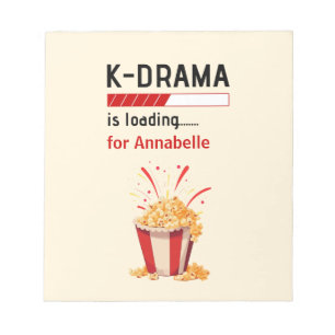 K-Drama wird geladen Personalisiert Notizblock