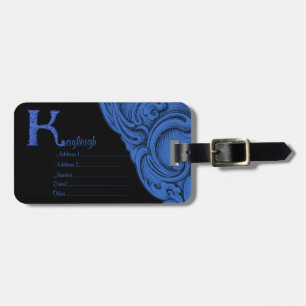 K - Falck Alphabet (blau) Gepäckanhänger