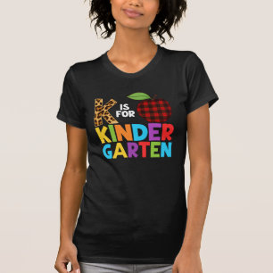 K für die Niedliche Vorschule-Bildung Kindergarten T-Shirt