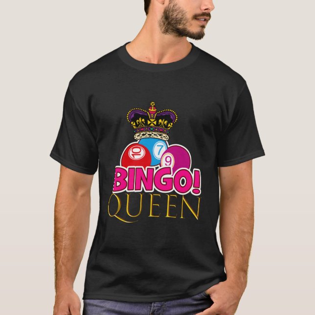 K Gold Bingo Queen für T-Shirt (Vorderseite)