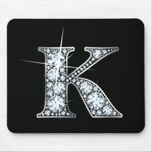 "K"-Imitat-"Diamant Bling"-Mousepad Mousepad