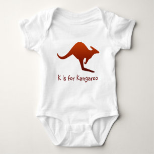 K ist für Kangaroo Baby Baby Strampler