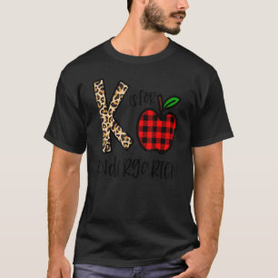 K ist für Kindergartenlehrer Leopard Buffalo Plai T-Shirt