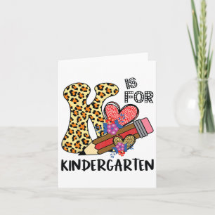 K ist für Kindergartenlehrer Leopard zurück zum Sc Karte