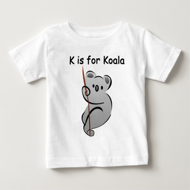 K ist für Koala Baby T-shirt (Vorderseite)