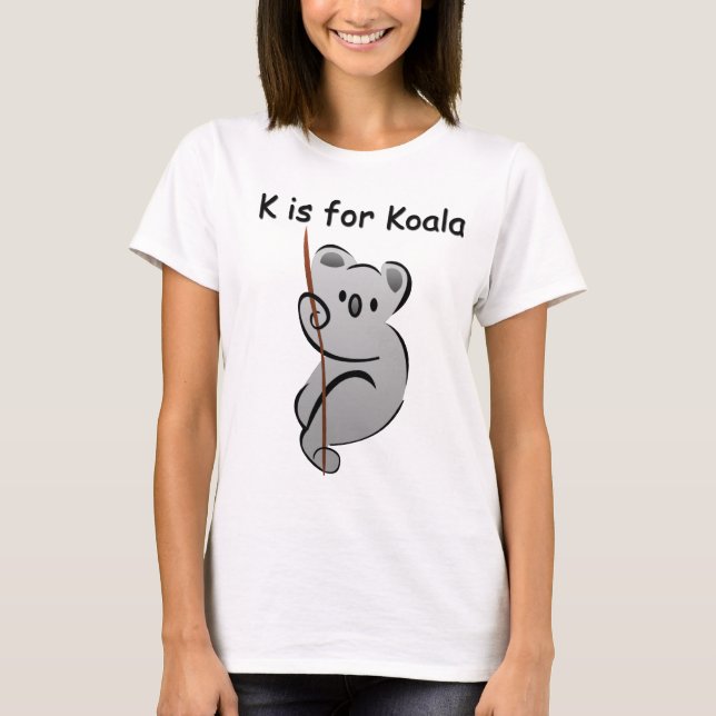 K ist für Koala T-Shirt (Vorderseite)