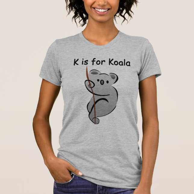 K ist für Koala T-Shirt (Vorderseite)