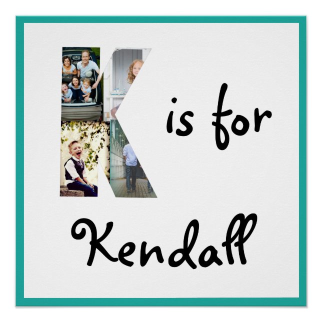 K ist für Name Poster (Vorderseite)