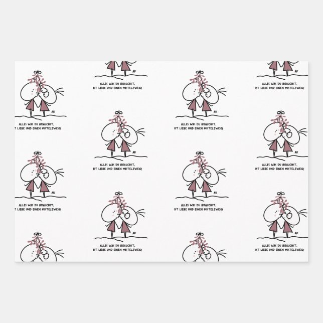 K&K Xmas  Geschenkpapier Set (Vorderseite)