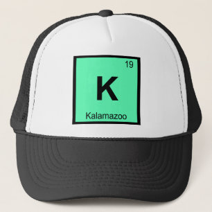 K - Kalamazoo Michigan Chemistry Periodic Table Truckerkappe