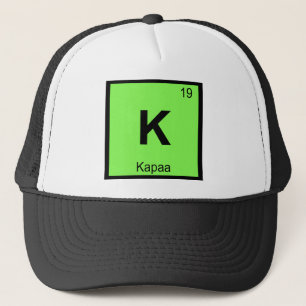 K - Kapaa Kauai Hawaii Chemie Periodensystem Truckerkappe