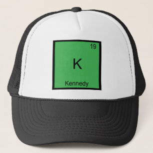 K - Kennedy Lustiges Chemie-Element-Symbol T-Shirt Truckerkappe