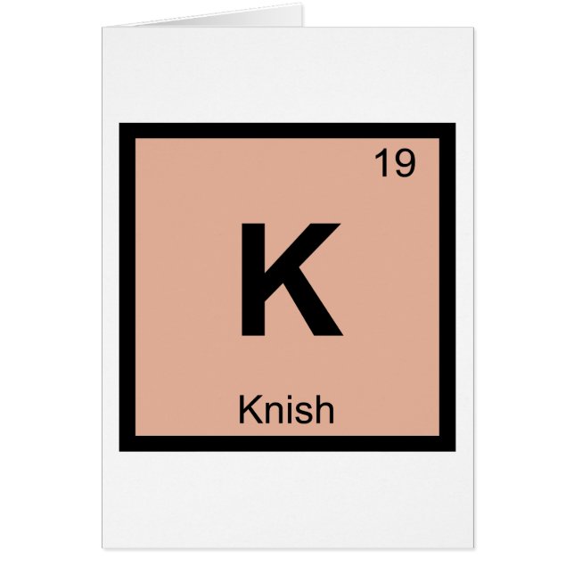 K - Kennzeichen der Knish Chemistry (Vorne)