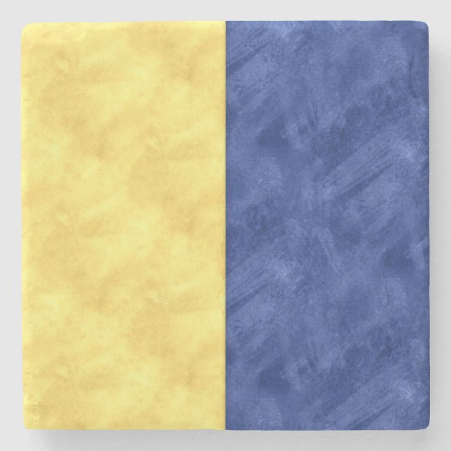 K Kilo Wasserfarbe Wassersignal Seeflagge Steinuntersetzer (Vorderseite)