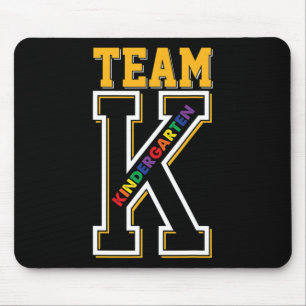 K Kindergarten Lehrer Student zurück zur Schule Mousepad