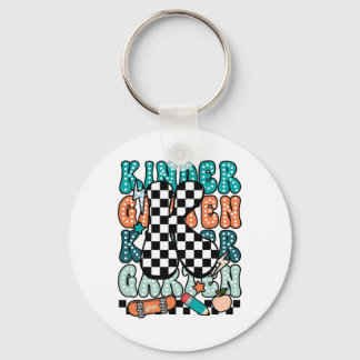 K Kindergarten Teacher Checkered Back To School Ki Schlüsselanhänger