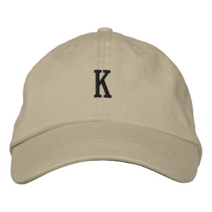 K-Letter Monogram beeindruckend-Hat Stilvoll handl Bestickte Baseballkappe