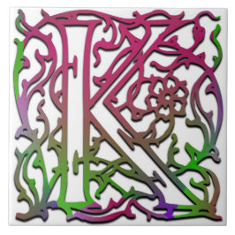 K Monogram "Besque Garden" Keramik Tile Fliese
